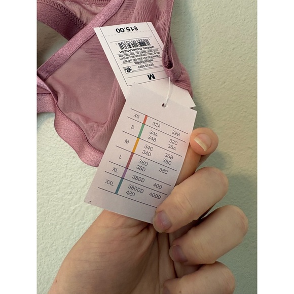 Auden | Sheer Mesh Unlined Wirefree Bralette in Purple/Mauve - Picture 3 of 11